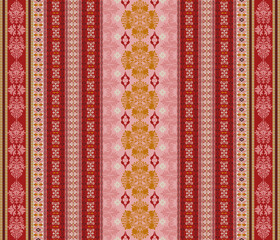 Damas fabric pattern, ancient native fabric, pink color, vertical pattern