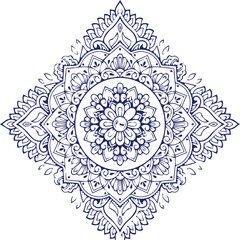 Beautiful Mandala Art and Vector Mandala Design Image.