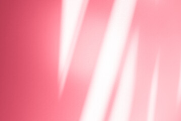 Wall interior background, studio and backdrops show products.with shadow from window color pink background for text insertion and presentation interior decoration	