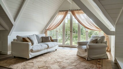 living room with a sofa