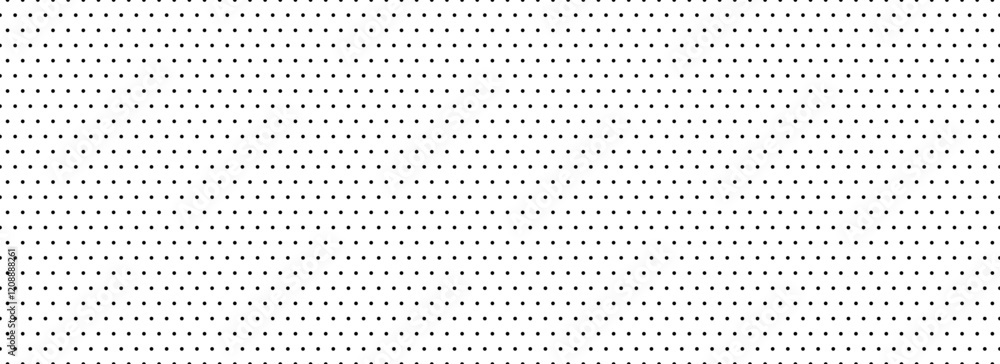 Poster seamless polka dot pattern. black and white dotted repeated texture. repeating endless dotted textur