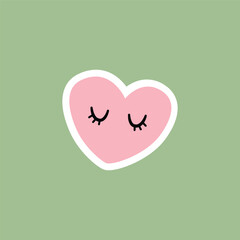 love sticker illustration