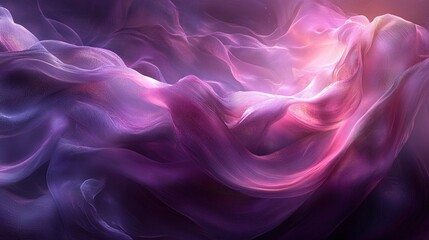 Obraz premium Abstract high-fashion design with flowing silk textures and glowing light