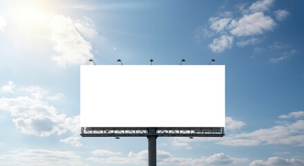 Fototapeta premium Blank billboard sign mockup in the urban environment