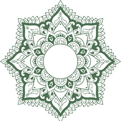 Beautiful Mandala Art and Vector Mandala Design Image.