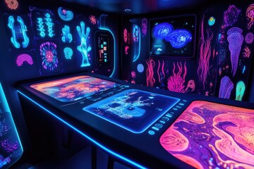 Explore Futuristic Bio-Lab Displays
