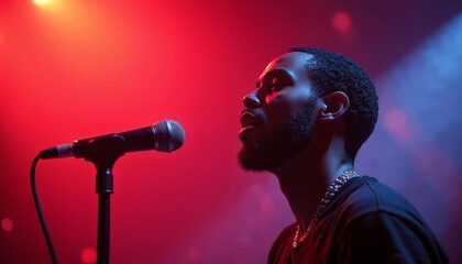 Singer Performing On Stage