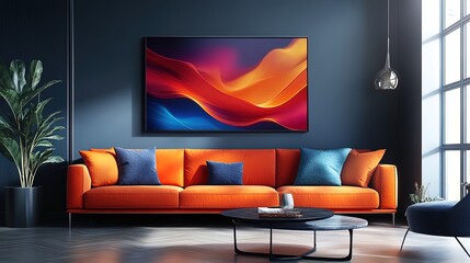 Sleek and modern abstract designs with high-fashion energy and glowing light