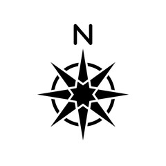 Obraz premium Compass icon design template