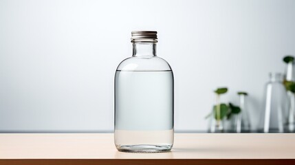 Elegant Water Bottle Product Photography - Hydration, Active Lifestyle, Sports, and Wellness Marketing and Advertising Concepts