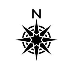 Obraz premium Compass icon design template