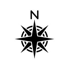Compass icon design template