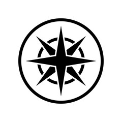 Fototapeta premium Compass icon design template