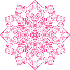 Beautiful Mandala Art and Vector Mandala Design Image.