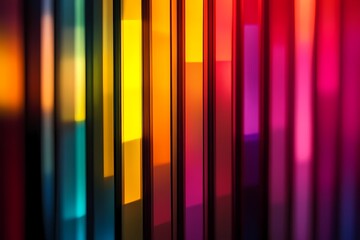 Abstract Colorful Vertical Lines Pattern Design