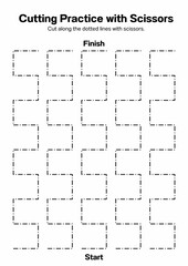 Fun and engaging cutting practice worksheets for kindergarten! Boost fine motor skills with simple shapes, lines, and patterns. Perfect for beginners and young learners.