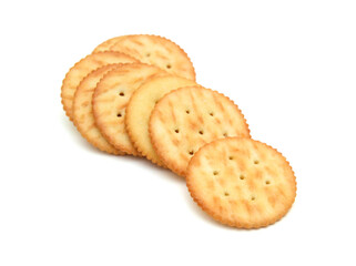 Cracker isolated on white background