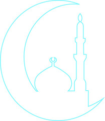 Fototapeta premium Islamic Mosque Shapes
