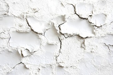 Obraz premium White Cracked Surface Texture Abstract Background