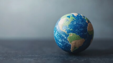 Climate Change Environmental Policy Sustainability concept. Glowing Abstract Digital Globe with Sectors for Renewable Energy and Sustainability