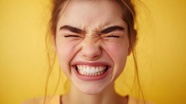  caucasian woman freak out emotion, woman yelling out loud with angry facial expression