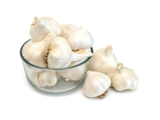 Garlic isolated on white background