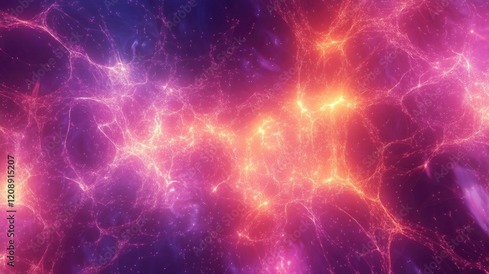 Poster abstract technology network with glowing nodes and lines. modern and sophisticated background for ba