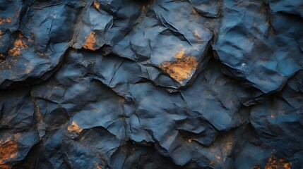 Dark Blue Textured Rock Surface Abstract Background