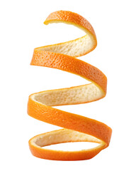 fresh orange peel isolated on transparent background png