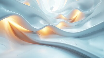 Abstract 3D Wavy Background