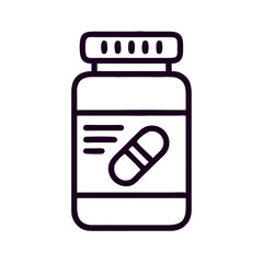 pill bottle icon design