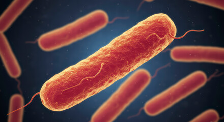 Lactobacillus Bacteria, Essential for Gut Health and Yoghurt Fermentation, 3D Rendering