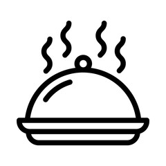 Food Pan Outline Style