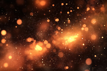 Fototapeta premium Abstract background representing data particles in a technological environment, each particle conveying a unique piece of information