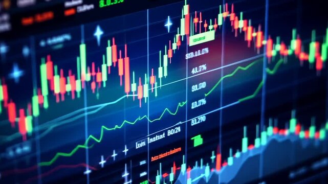 Stock Market Charts Candlestick Analysis Trading