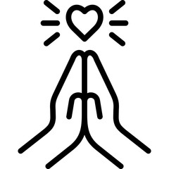 desire icon illustration design with outline