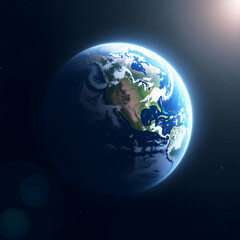 Fototapeta premium earth in space