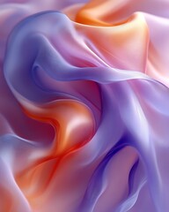 Obraz premium Abstract flowing pastel fabric.