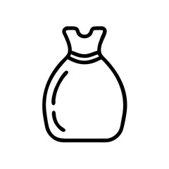 plastic garbage bag icon design