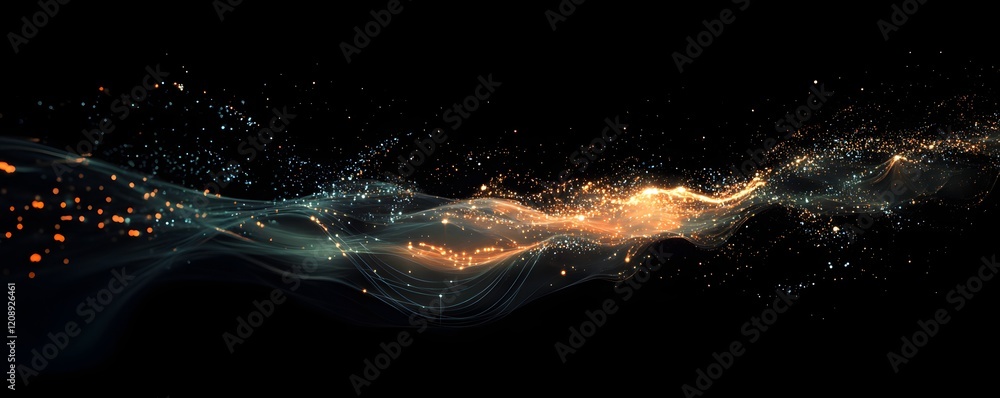 Aufkleber a mesmerizing wave of vibrant colors and lights, creating an ethereal visual experience that evokes 