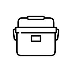 portable cooler icon design