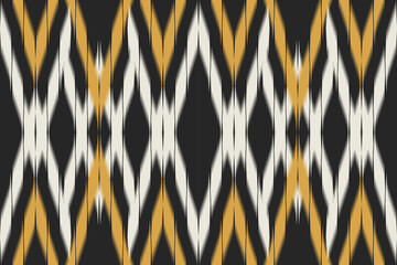 Seamless pattern, geometric shapes, ethnic handmade patterns, tribal ikat, seamless wallpaper in boho colors, natural ikat art background illustration for greeting cards, printing.