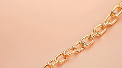 Obraz premium golden chain abstract background, Generative AI