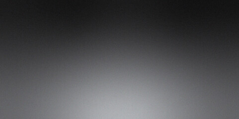 Abstract Background of Black and White Grainy Gradient, Poster header cover backdrop design, Dark grainy banner background white teal black color gradient, shine bright light and glow template.