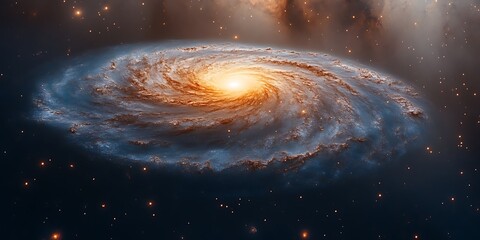 Spiral Galaxy in Deep Space. (1)