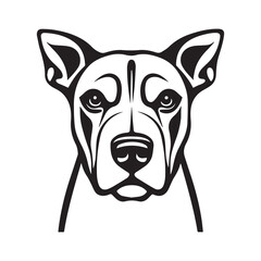 dog silhouette vector