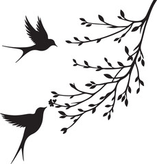 isolated  Flying bird branch icon, Flying bird branch icon Vector , Flying bird branch Silhouette,color Flying bird branch symbol, Flying bird branch icon set, black Flying bird branch icon, Flying bi