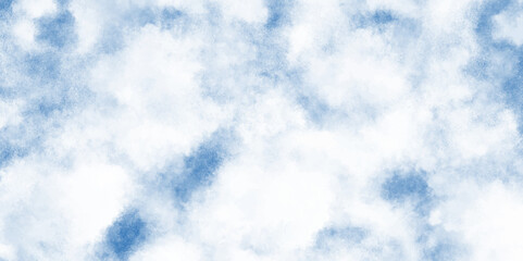 sky clouds for wallpaper backdrop background, watercolor abstract texture with white clouds and blue sky, shiny and clear painted light blue clouds watercolor background.