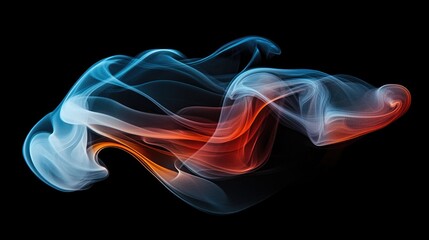 Abstract Smoke Swirls Dance in Air