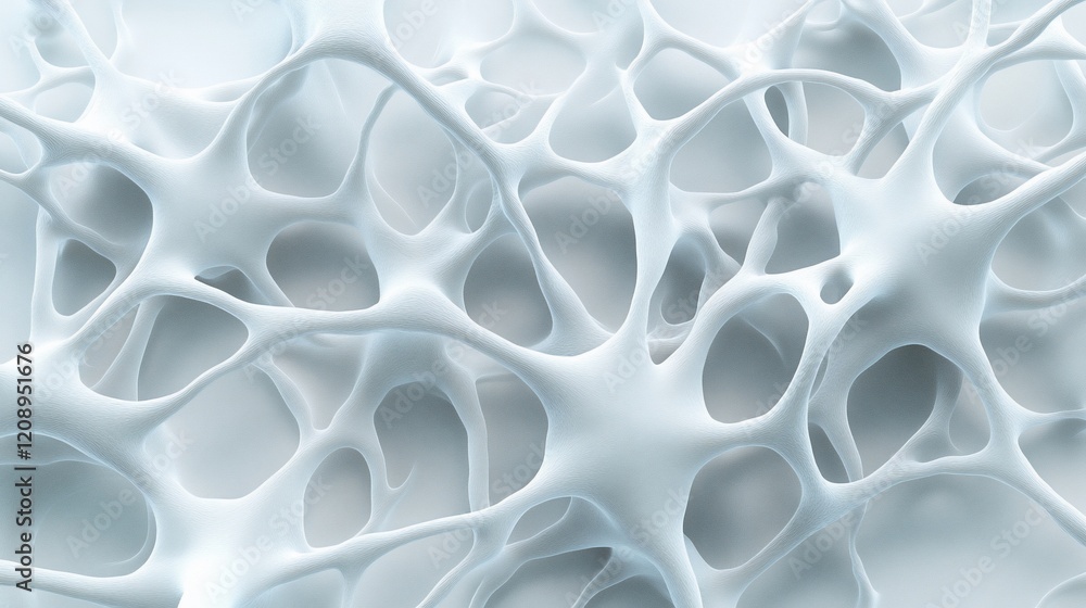 Poster abstract white network structure.